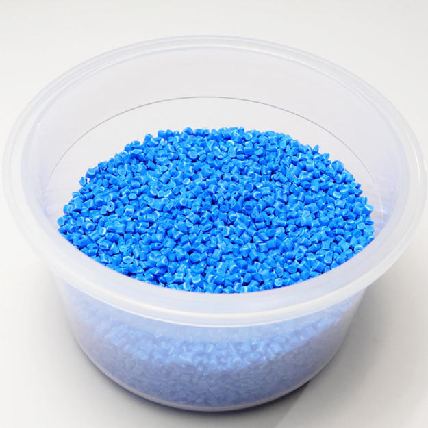 Polypropylene (PP) blue colored