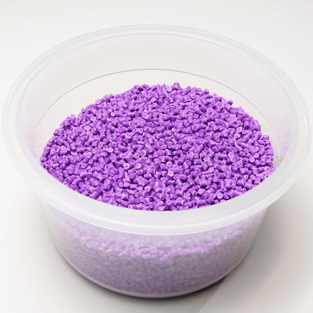 Polypropylene (PP) purple colored pellets